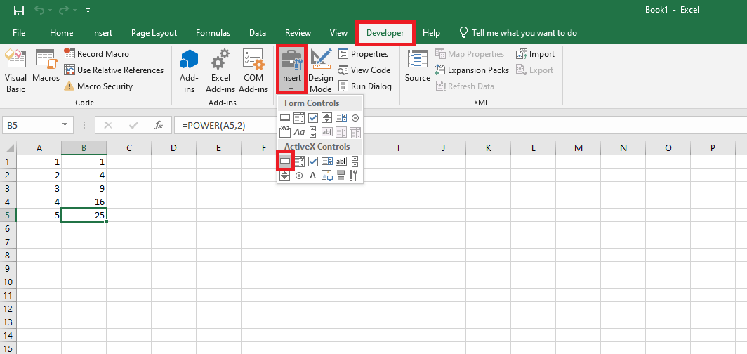 excel vba on click button