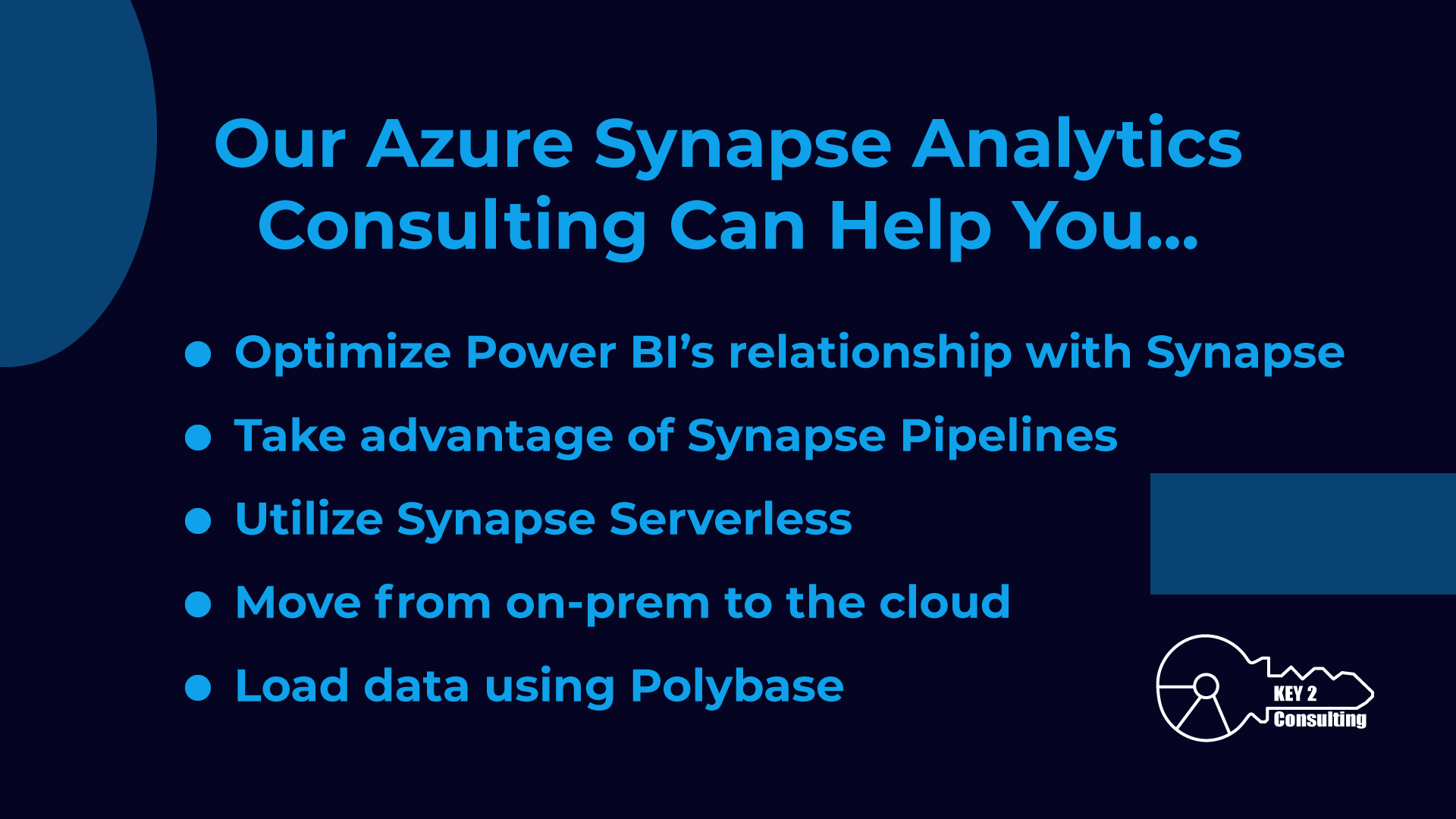 Our Azure Synapse Analytics consulting services