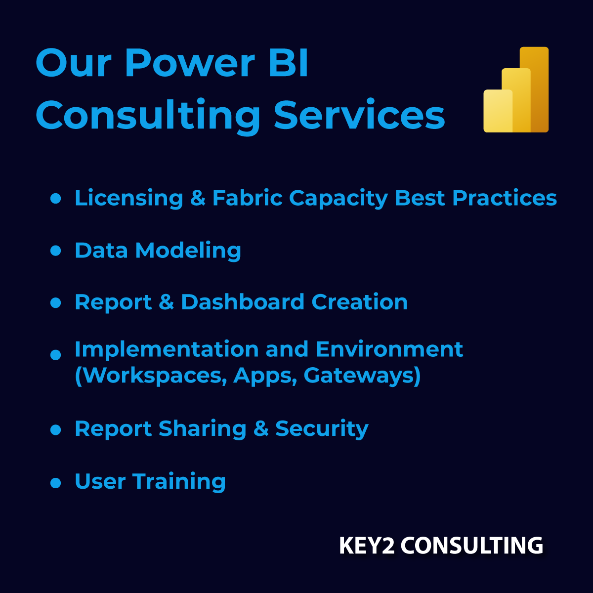 Power BI consulting services by Key2 Consulting